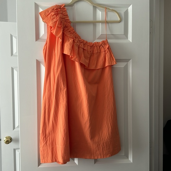 Short one shoulder dress with pockets - Picture 2 of 3